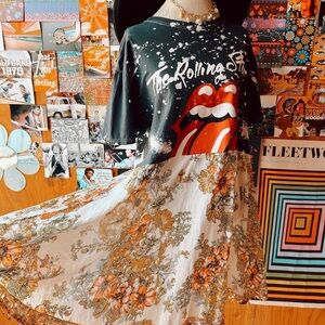 The Rolling Stones band tee dress